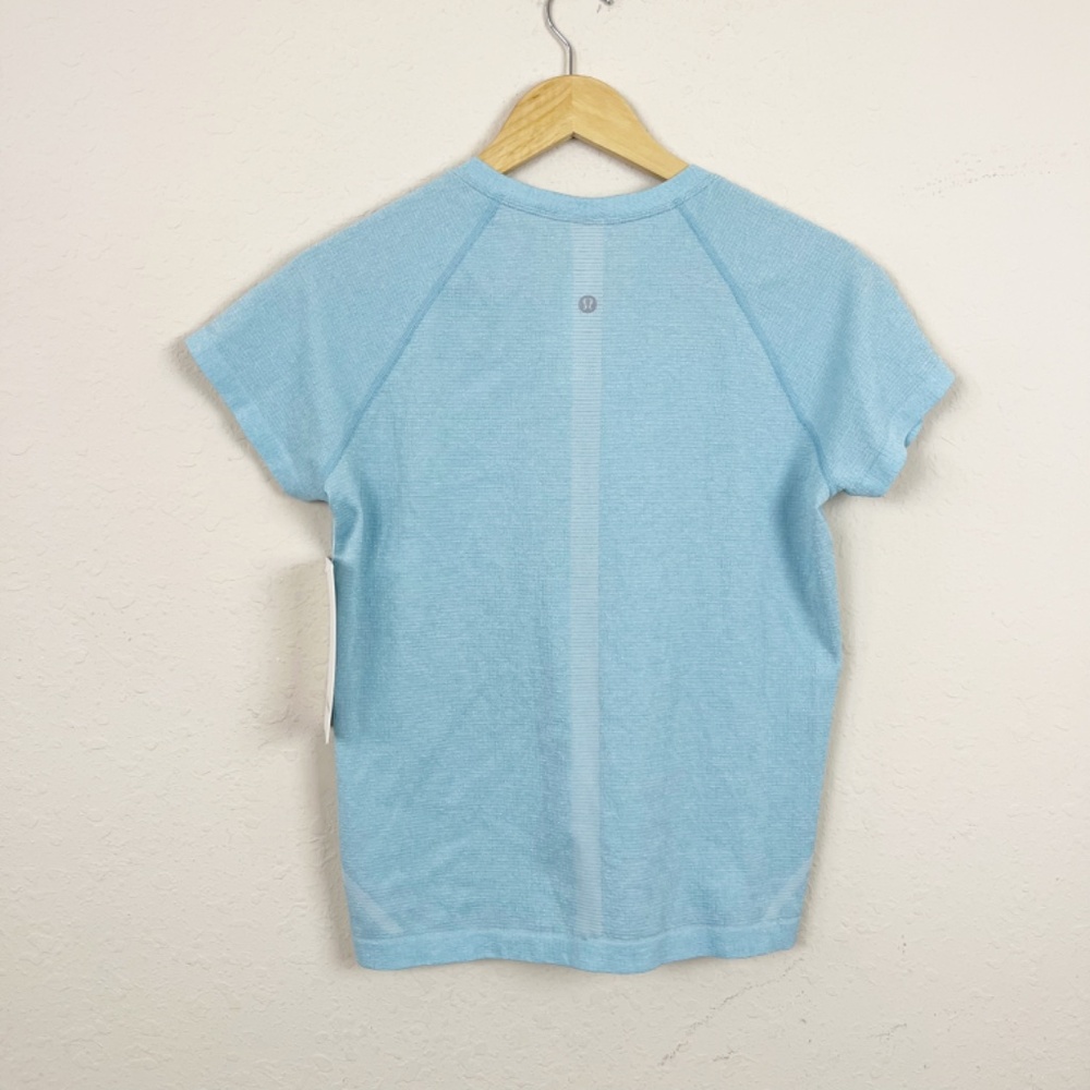 Lululemon Swiftly Tech Blue Short Sleeve Top Size 12 - Picture 5 of 5